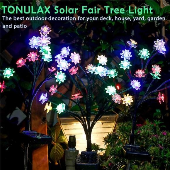Solar Powered Decorative Lights with Larger Solar Capacity for Tree, Landscape - Picture 2 of 7